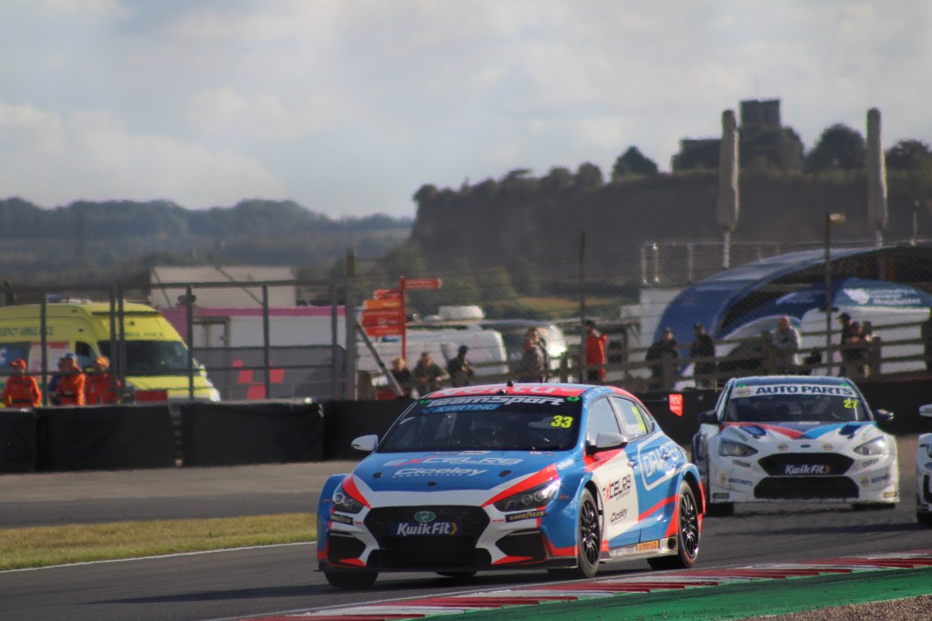 Adam Morgan Driving at Donington Park in the 2025 BTCC - Photo Credits Victoria Dutton